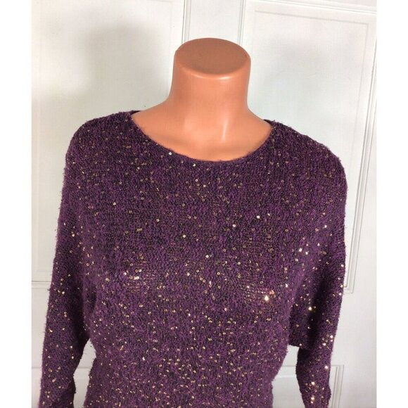 Bisou Bisou Sequin Sweater Womens Small - Picture 2 of 5